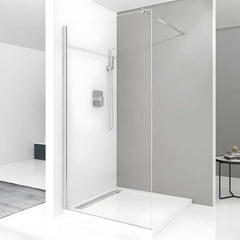 Paravan Dus Walk-In Una 100x195cm Outlet, Sticla Securizata 8mm, Profil Aluminiu Cromat-Diplon