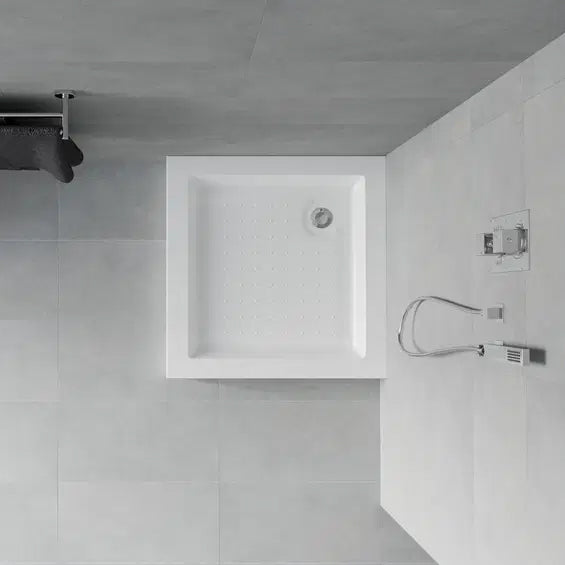 Cadita de Dus Patrata 80×80cm, Acril, Sifon Inclus, Mexen Rio