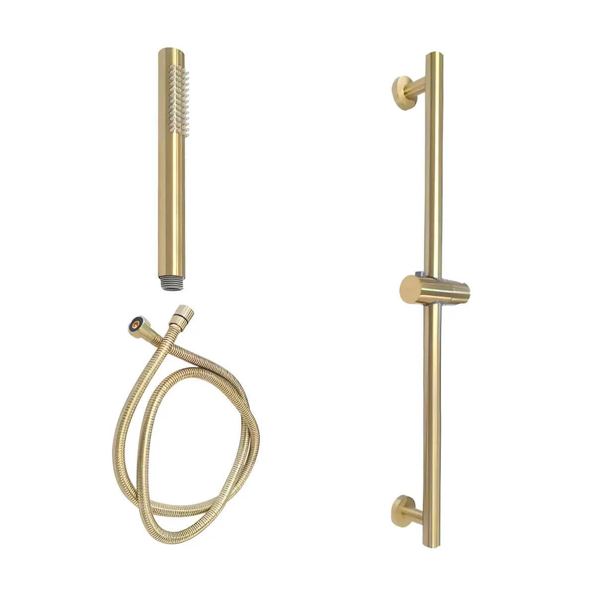 Set de Dus BG8001GL Outlet, Culoare auriu, bara culisanta, cap de dus si furtun-Diplon