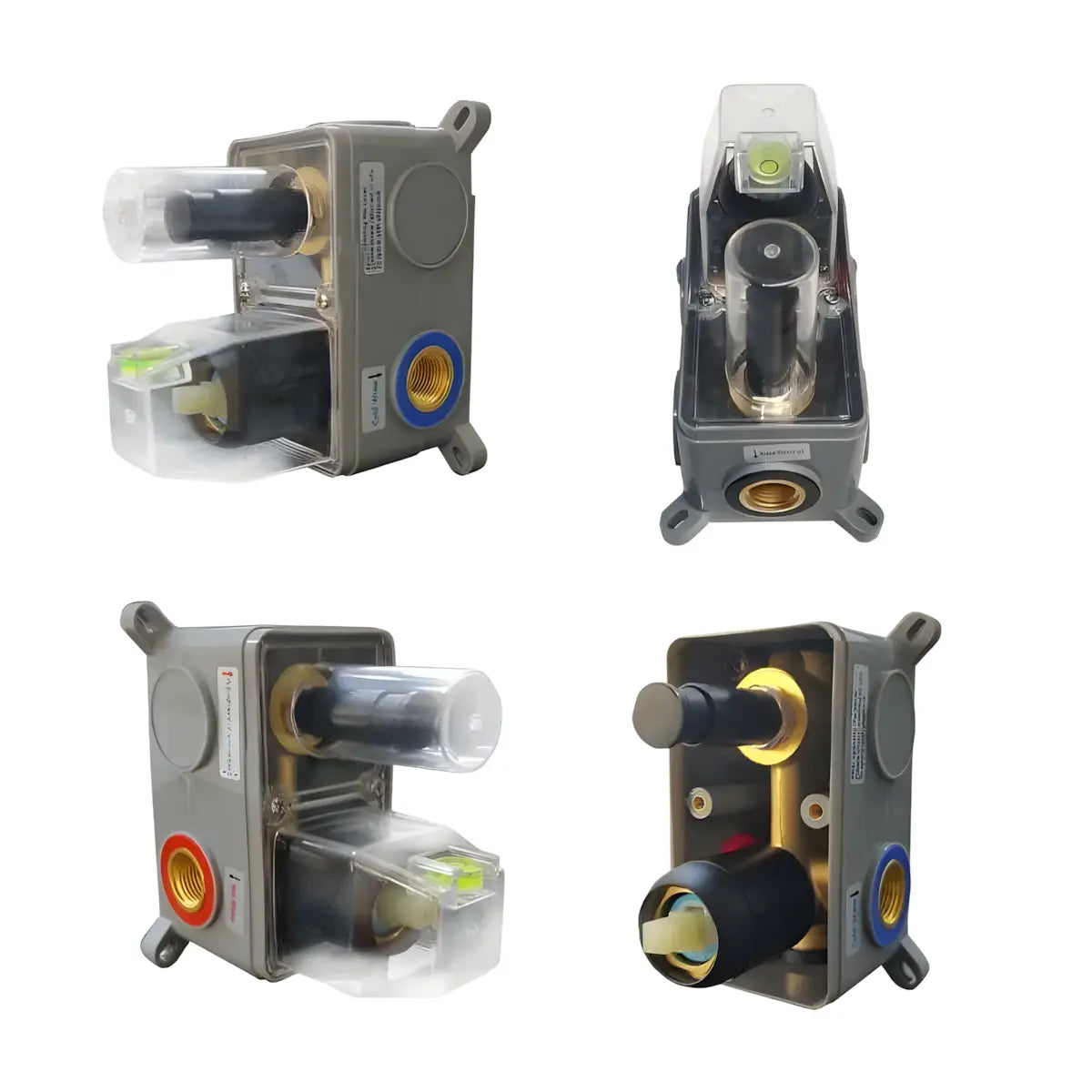 Set de dus incastrat ST2030BL, 7 in 1, para de dus fixa si mobila, comutator, Culoare negru-Diplon