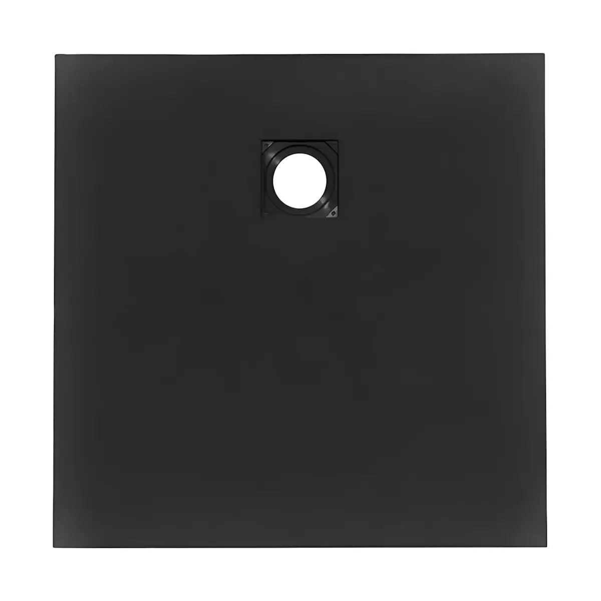 Cadita de Dus Iva 90x90cm, Compozit, Neagra, Model Slim