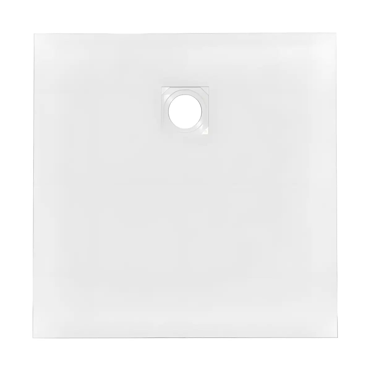Cadita de Dus Iva 90x90cm, Compozit, Alba, Model Slim