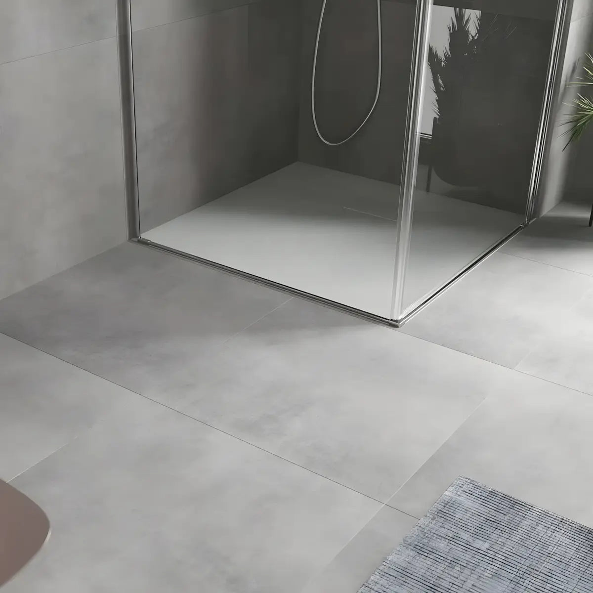 Cadita de Dus SMC Patrata 80x80cm, Alb, Sifon Inclus, Mexen