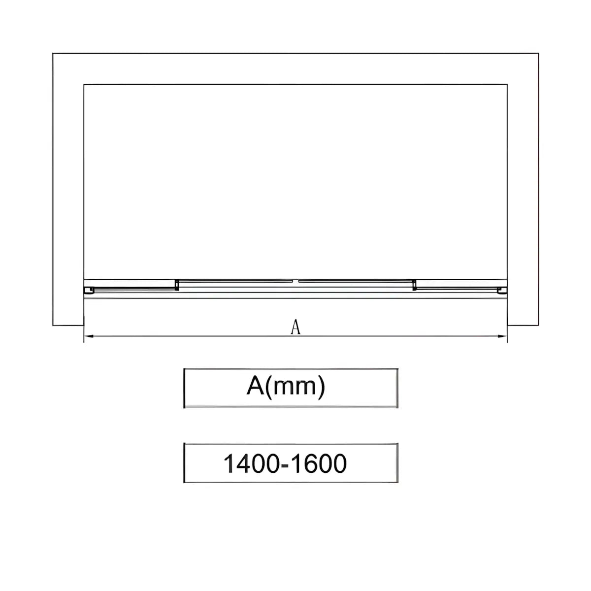 Usa De Dus Art 140-160cm, Latime Ajustabila, Sticla Securizata 6mm, Profil Aluminiu Cromat-Diplon