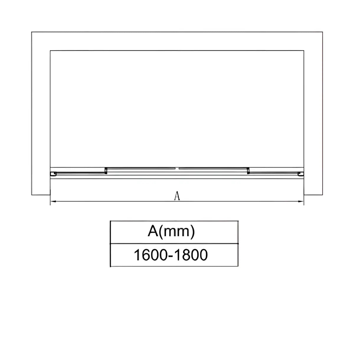 Usa De Dus Art 160-180cm Outlet, Latime Ajustabila, Sticla Securizata 6mm, Profil Aluminiu Cromat-Diplon