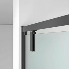 Usa De Dus Oto 100cm, Sticla Securizata 6mm, Profil Aluminiu Negru, Usa Batanta-Diplon