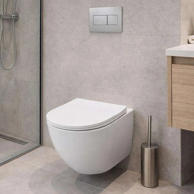 Vas WC Suspendat Rimless Ventura Lil, 37x49 cm, Capac Soft-Close Inclus, Alb