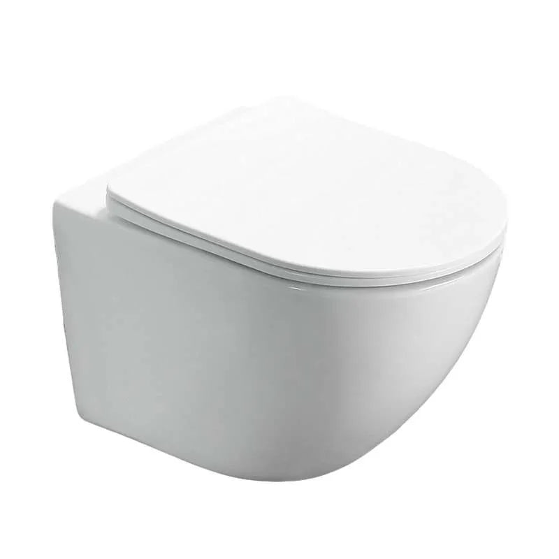 Vas WC Suspendat Rimless Ventura Lil, 37x49 cm, Capac Soft-Close Inclus, Alb