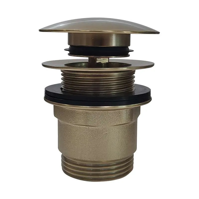 Ventil Pentru Lavoar Fara Preaplin, WB65B12GL, cu Capac Click-Clack, Finisaj Auriu