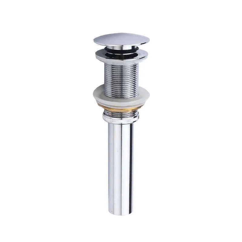 Ventil Pentru Lavoar Fara Preaplin 5/4, WB15B01, cu Capac Click-Clack, Finisaj Cromat