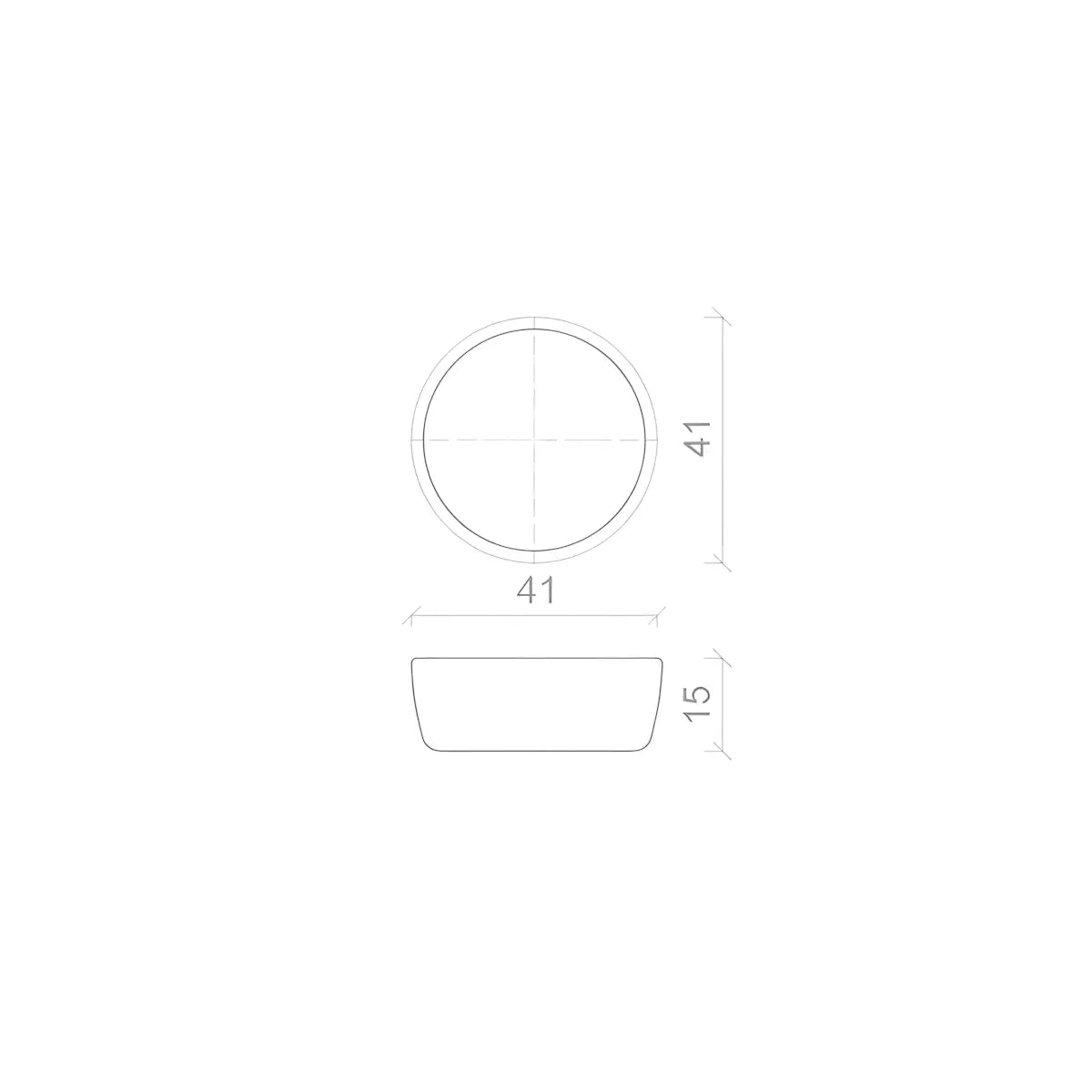 Lavoar Pe Blat Marabela R41cm, Ceramica