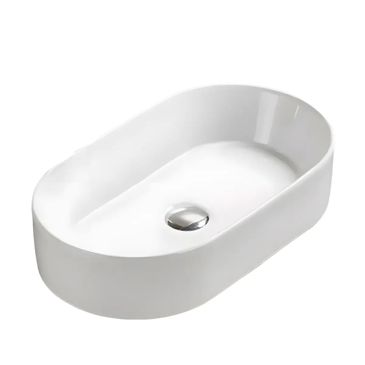Lavoar pe Blat Bagdad 52.5x30cm, Alb, Ceramica
