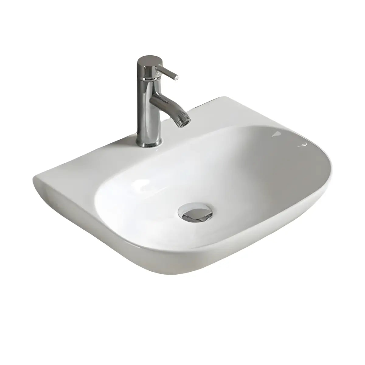 Chiuveta Baie Siena 50x38.5cm, Alb, Ceramica